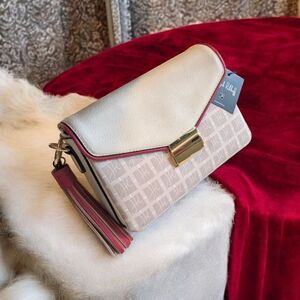 NWT Joseph Ribkoff Cream and Pink Women's Bag